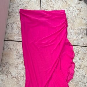 Vibrant Pink Maxi Skirt